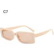 Resim Xifu Shop C C7 Lar Trend Kare Retro Moda Dikdörtgen Plaj Uv Koruma (Yurt Dışından) 