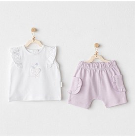 Resim Kız Bebek Takım 2 Parça Set Magical Butterfly Ac25581 Lila 
