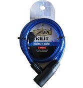 Resim Motosiklet Bisiklet İçin 65cm Mavi Güvenlik Sabitleme Kilidi 