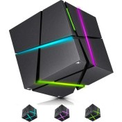 Resim Jingyi Renkli LED Işıklı Bluetooth Hoparlörler, Mini Taşınabilir Kablosuz Küp Stereo Hoparlör Magic Music Player Hand Free Outdoor For iPhone Samsung Mp3 Mp4 Player Tablet Dizüstü Bilgisa (Yurt Dışından) 