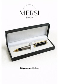 Resim Atatürk Baskılı Özel Kutulu Tükenmez Kalem 14 Cm Hediyelik Açık Gri 