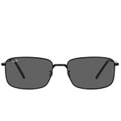 Resim Ray-Ban RB3717 Dikdörtgen Siyah Unisex Güneş Gözlüğü 