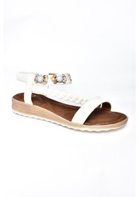 Resim Fox Shoes M258313409 Beyaz Kadın Sandalet 