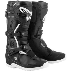 Resim Alpinestars Tech-3 Enduro Wp Korumalı Motosiklet Botu Siyah Beyaz 