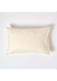 Resim Yastık Kılıfı 2 Adet %100 Pamuk Yastık Kılıfı Seti - Krem 