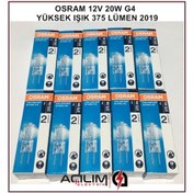 Resim 10 Adet Osram 64425S G4 12V 20W Halojen Ampul 12 Volt 20 Watt 