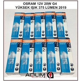 Resim 10 Adet Osram 64425S G4 12V 20W Halojen Ampul 12 Volt 20 Watt 
