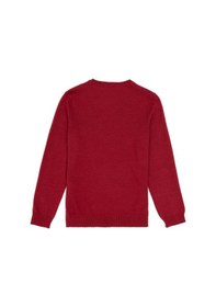 Resim U.S. Polo Assn. Kız Çocuk Vişne V Yaka Basic Kazak 50294198-VR223 