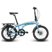 Resim Carraro Flexi 108 Hd - 20 Jant 8 Vites Katlanır Bisiklet - Mat Koyu Gri / Koyu Turkuaz Siyah 