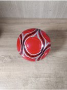 Resim 5 Numara Futbol Topu Dikişli Hafif Kırmızı 