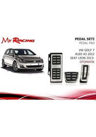 Resim Golf 7-A3-Polo-Leon-Passat Alüminyum Pedal Set Otom-Manue-Otomatik 