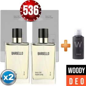 Resim Bargello Parfüm 536x2(2 Adet) Fresh Erkek Edt 50 Ml + Woody Deodorant Erkek 150 Ml-Rsaf122 