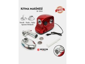 Resim Özbience 1500W Et Kıyma Makinesi, Sucuk, Sosis ve Içli Köfte Aparatı Hediye 