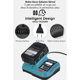 Resim Assur Profesyonel 21V Çift Akülü Metal Şanzıman Dekupaj Testere Makinesi 