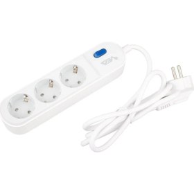 Resim CLZ192 3'lü Anahtarlı 1.5 mt Akım Korumalı Grup Priz A Class 4172) 