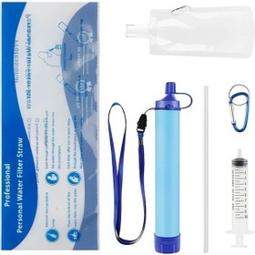 Resim Willowhaven Kamp Için 4 Parça Portatif Su Arıtıcı Seti Dayanıklı Abs Filtre 