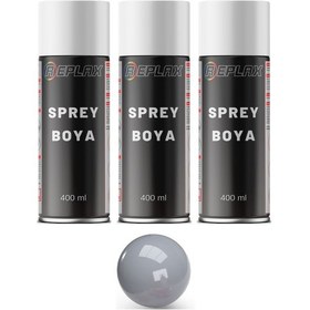 Resim 3 Adet Ral 7040 Beton Gri Sprey Boya 400 Ml. 