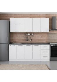 Resim Minar 205 Cm Mutfak Dolabı Beyaz 205-b2 