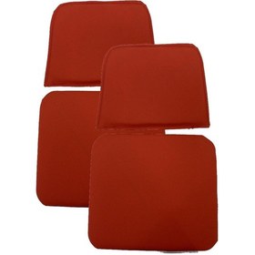 Resim Knsz minder seti 2 li mazlum krm suni deri oturma ve sırt tel sandalyesi minderi bir arada 