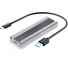 Resim Fideco USB 3.1 Gen2 Type-C to M.2 PCIe NVMe SSD Harddisk Kutusu Gri Fideco