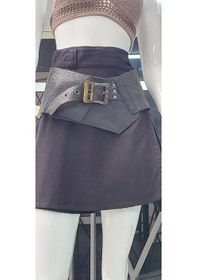 Resim Boho Antik Tokalı Zımbalı Hakiki Deri Kemer 84 Cm-98 Cm Siyah 