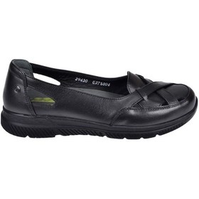 Resim Forelli Hakiki Deri Comfort Kadın Ayakkabı For-anya Siyah Siyah 