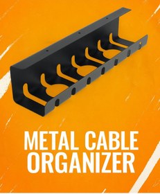 Resim Genel Markalar Çalışma Masası Kablo Düzenleyici Metal Kablo Düzenleme Kordon Düzenleme Kablo Tepsisi 4 DELİKLİ 