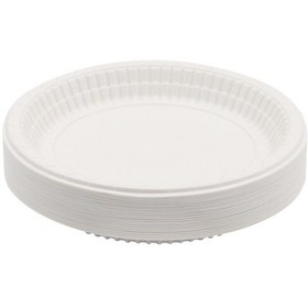 Resim Plastik Tabak 17 Cm Kullan At Beyaz Tabak 
