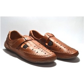 Resim Ernas Dv1 Taba Saraçlı Rok Hakiki Deri Günlük Kadın Ayakkabı Taba 