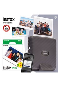 Resim Fujifilm Instax Wide Link Beyaz Akıllı Telefon Yazıcısı ve 20'li Film 