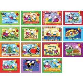 Resim Erika Bartos Dan Uğurböceği Sevecen İle Salyangoz Tomurcuk Serisi 15 Kitaplık Set 