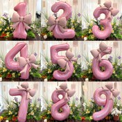 Resim 2 adet / Set 40 İnç Büyük Sayı Matlı Yay Balon Açık Hava Piknik Fotoğraf Atmosfer Aksesuar Doğum Günü Partisi Süsleme Yıldönümü Partisi, Cadılar Bayramı Süslemeleri, Noel Süslemeleri 