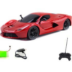 Resim 1:14 Ölçek Uzaktan Kumandalı La Ferrari Kırmızı Şarjlı Işıklı 
