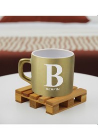 Resim Bk Gift Kişiye Özel İsimli Gold Renkli Middle Çay & Kahve Fincanı-3, Arkadaşa Hediye, Sevgiliye Hediye, Doğum Günü Hediyesi Kobitmeyencom32515 Bk Gift 