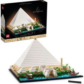 Resim LEGO® Architecture Mimari Simgeler Koleksiyonu: Keops Piramidi 21058 - Yetişkinler Için Koleksiyonluk Model Yapım Seti (1476 Parça) 