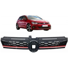 Resim Vw Golf 7.5 Gti Ön Panjur Izgara Kırmızı Şeritli 2017 / 2020 