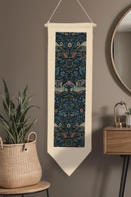 Resim William Morisse Duvar Halısı, Sanat Serisi Dekor, 100cm Kanvas Flama Askılı Duvar Örtüsü NO:678 - Renkli - 13 / 30 x 100 