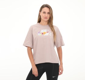 Resim Nike W Nsw Tee Oc 3 Boxy Kadın T-Shirt Bej 