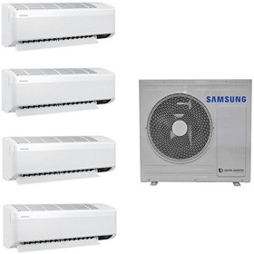 Resim Samsung Wind Free (AJ100TXJ5KH/EA) 9+12+18+18 BTU 10 Kw Dış Ünite A++ 18000 BTU 1+4 Sistem Multi Inverter Duvar Tipi Klima 
