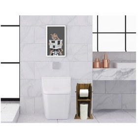 Resim Bk Home Doğal Masif Ahşap Tuvalet Kağıtlığı Ve Dekoratif Ahşap Be (551052349) 