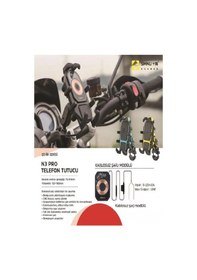 Resim Smnu N3 Pro Telefon Tutucu Siyah Sarı Siyah 