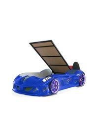 Resim Arabalı Yatak Jaguar Bazalı Arabalı Yatak Mavi Setay Genç Odası Mavi 