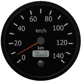 Resim Ölçüsan 24v Elektronik Kilometre Saati cap 140 Mm 140 Km/h Bmc N11.14992 