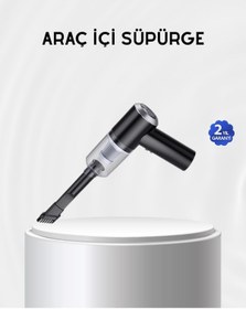 Resim Kablosuz El Süpürgesi Araç İçi Temizlik İçin 5500pa Güçlü Emiş, 