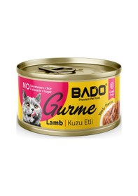 Resim Bado Gurme Yaş Yetişkin Kedi Maması Kuzu Etli 85 Gr 36 Adet 