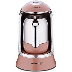Resim Korkmaz A860-17 Kahvekolik Otomatik Kahve Makinesi Mocha - Krom 