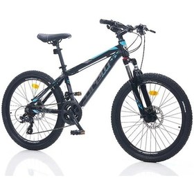 Resim Corelli Felix 1.2 Erkek Dağ Bisikleti 304h Hd 24 Jant 21 Vites Siyah Turkuaz Gri Çok Renkli 