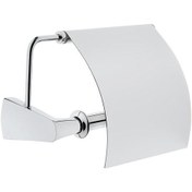 Resim VitrA Base 800 Kapaklı Tuvalet Kağıtlığı Krom A44086 