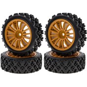 Resim Xindoker 1/10 Rc Araçlar İçin 4 Parça Kauçuk Lastik Seti - 72x45x26 Mm - Tamiya Xv-01, Tt-01, Tt-02 Uyumlu 