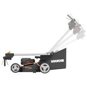Resim WORX WG748E 40Volt 4.0Ah. Li-ion 46CM Profesyonel Kömürsüz Şarjlı Çim Biçme 